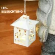  Weihnachtsdeko, Rentier mit Laterne, LED, batteriebetrieben, 25,5 x 19,5 x 52 cm