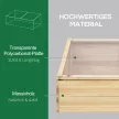 Fa üvegház/hidegrád/üvegház/ültetőrendszer kertbe/erkélyre, 100 x 50 x 35 cm, natúr, fenyő, PC lap