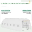 Csere fólia 6x3x2 m-es üvegházhoz, robusztus, szakadásálló, 12 ablak, ajtó, csak fólia, zöld