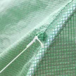 Fóliaüvegház, 6 feltekerhető ablak, cipzáras ajtó, rozsdamentes acél váz, 2,95 x 2 x 2 m, zöld