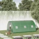 Bejárható fóliasáteres üvegház, 4,5 x 3 m, 6 ablakkal, fagyvédelemmel, acélcső, sötétzöld