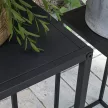 Virágtartó állvány, 2 db-os szett, skandináv design, fém váz, 58,5/65 cm magas, fekete