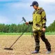 Fémdetektor felnőtteknek, 5 üzemmód, hordozható helymeghatározó riasztóval, tekerccsel, LCD kijelzővel, IP68 vízálló, sötétszürke