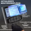 Fémdetektor felnőtteknek, 5 üzemmód, hordozható helymeghatározó riasztóval, tekerccsel, LCD kijelzővel, IP68 vízálló, sötétszürke