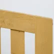 2 személyes fa kerti pad, időjárásálló, háttámlás kerti bútor, 240 kg teherbírás, 140 x 50 x 85 cm, narancssárga