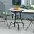  Gartentisch Ø60 cm, Wetterfest Balkontisch aus Metall, Esstisch Outdoor, Campingtisch Beistelltisch, rund Terrassentisch für Garten Terrasse Balkon Rot+Blau+Weiß