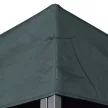 Póttető 3 x 3 m-es kerti pavilonhoz, vízálló, dupla tetővel, vízelvezető lyukakkal, pótfedéllel, pótalkatrészekkel kerti pavilonhoz/sátorhoz, szénszürke