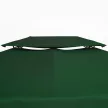Ersatzdach für Metallpavillon 3x4m wasserabweisendPavillondach (Doppeldach) Ersatzbezug für Gartenpavillon Ersatzteile Polyester 180g/㎡ Grün