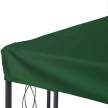 Ersatzdach für Metallpavillon 3x4m wasserabweisendPavillondach (Doppeldach) Ersatzbezug für Gartenpavillon Ersatzteile Polyester 180g/㎡ Grün