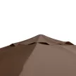 Póttető kerti pavilonhoz, poliészter, 2,98 x 2,98 m, kávé színű
