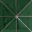Kerti pavilon póttető, 8 vízelvezető lyuk, könnyen összeszerelhető, poliészter, zöld, 2,98 x 2,98 m