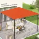 Póttető kerti pavilonhoz, poliészter, 2,98 x 2,98 m, narancssárga