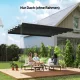 Pótlóponyva 3x3m-es pavilonokhoz, vízelvezető nyílásokkal, 2,50 x 2,55 m, sötétszürke