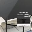 Póttető 3 x 3 m-es pavilonhoz, vízlepergető UPF30+ pavilontető, póttakaró Oxford szövetből, 370 g/m², szürke