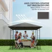 Póttető 3 x 3 m-es pavilonhoz, vízlepergető UPF30+ pavilontető, póttakaró Oxford szövetből, 370 g/m², szürke