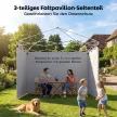 3 darabos oldalpanel szett cipzárral egy 3 x 3 m-es pavilonhoz, sötétkék