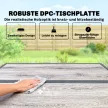 5 részes polirattan kerti bútor szett, helytakarékos ülőgarnitúra, asztal 4 székkel, DPC asztallap, párnák, szürke