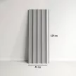 12 darab trapézlemez 129x45cm 7m² Horganyzott tetőfedő lemez 0,25 mm Időjárásálló profilozott lemez Világosszürke