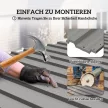 12 darab trapézlemez 129x45cm 7m² Horganyzott tetőfedő lemez 0,25 mm Időjárásálló profilozott lemez Világosszürke