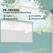 Alagút üvegház, feltekerhető ajtó és ablakok, horganyzott acél váz, 2x3x2m, zöld