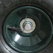  Gartenwagen mit Sitz, drehbar, höhenverstellbar, bis 150 kg, Stahl, Dunkelgrün