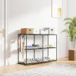 3-szintes virágállvány, 100 cm magas, virágállvány polcokkal, többszintes acél, sötétzöld