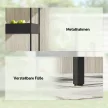 2-szintes, ház alakú virágállvány, 150 cm magas, virágállvány kampókkal, fém, fekete