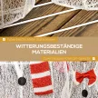  Schneemannfamilie, 148 LEDs, Weihnachtsbeleuchtung, wetterfest, glänzend, Weiß