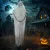 Halloween dekoráció Kaszás kültéri 183 cm-es animált beszélő kaszás ragyogó szemekkel és hátborzongató hanggal Halloween dekoráció ajtóra, kertbe, partira, udvarra, kísértetjárta házba