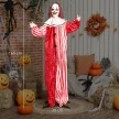 165 cm-es Halloween dekoráció Halloween bohóc LED fényekkel, hangfunkcióval és testeffektussal