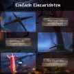 165 cm-es Halloween dekoráció Halloween bohóc LED fényekkel, hangfunkcióval és testeffektussal