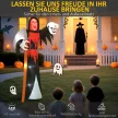 Halloween dekoráció: 3,7 méteres óriás Kaszás LED világítással, megvilágított felfújható figura kültéri használatra