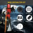 Halloween dekoráció: 3,7 méteres óriás Kaszás LED világítással, megvilágított felfújható figura kültéri használatra