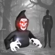 Felfújható halloweeni dekoráció, Kaszás, LED fények, ventilátor, kábel