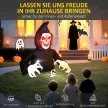 Felfújható halloweeni dekoráció, Kaszás, LED fények, ventilátor, kábel
