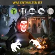 Felfújható halloweeni dekoráció, Kaszás, LED fények, ventilátor, kábel