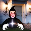 Felfújható halloweeni dekoráció, Kaszás, LED fények, ventilátor, kábel