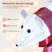 2 darabos jegesmedvés karácsonyi dekoráció, 140 fehér LED, vízálló, időzítő, beltéri és kültéri használatra