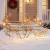 3-tlg. beleuchtetes Rentier- und Schlitten-Set, Weihnachtsdeko aus Polyrattan mit LEDs, 8 Modi, Timer