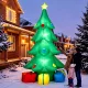  Aufblasbarer Weihnachtsbaum 300 cm mit RGB-Stern LED-Licht, Geschenkboxen, XXL  IP44 Wasserdicht für Weihnachtsfeiern