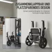 3 az 1-ben összecsukható bevásárlókocsi 40 literes űrtartalommal, akár 25 kg teherbírással, hűtőrekesszel, fekete