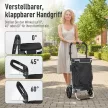 3 az 1-ben összecsukható bevásárlókocsi 40 literes űrtartalommal, akár 25 kg teherbírással, hűtőrekesszel, fekete