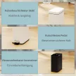 Fém szemetes, 5 literes űrtartalommal, lábpedállal, belső vödörrel, fehér