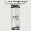 50 literes szenzoros szemetes, automata hulladékgyűjtő, rozsdamentes acél konyhai szemetes infravörös érzékelővel, konyhába, étkezőbe