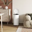 30 literes szemetes, pedálos kuka, rápattintható fedél, foltálló, krémfehér