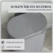 30 literes pedálos szemetes fedéllel, kivehető belső vödörrel, lágyan záródó funkcióval, 36,5 x 31,2 x 60,8 cm, szürke