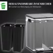 2 x 20 literes dupla hulladékgyűjtő, pedállal nyitható, könnyen tisztítható, rozsdamentes acél, műanyag, ezüst