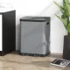 Kétrekeszes hulladékgyűjtő, 2 x 30 literes, ujjlenyomat-taszító, pedálos, kivehető belső vödrök, szürke