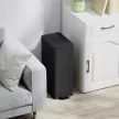  Mülleimer 20L, Soft-Close-Deckel, Deodorant-Fach, Fingerabdrucksicher, Edelstahl, Schwarz