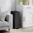  Mülleimer 20L, Soft-Close-Deckel, Deodorant-Fach, Fingerabdrucksicher, Edelstahl, Schwarz